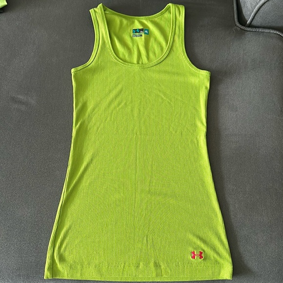 Under Armour Green Ribbed Tank Top - Picture 1 of 5